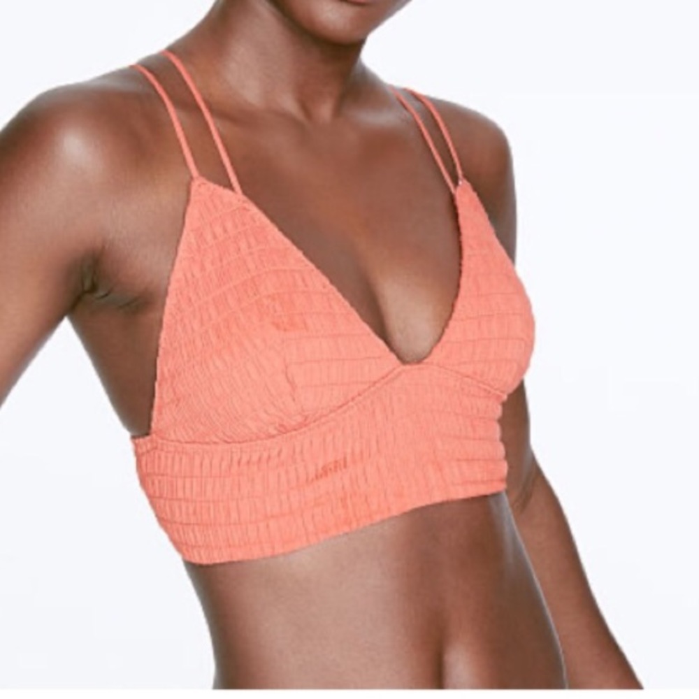 COPY - 2/$25 VS PINK Smocked Triangle Bralette